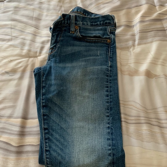 Low rise distressed denim. - Picture 6 of 7